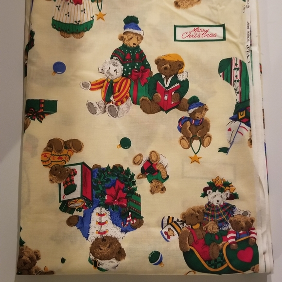Christmas c Cranston  print works company  fabric - Picture 1 of 3